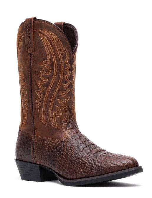 Durango DDB0532 Men's Shyloh Western Boots in Cigar Croco Trail Brown