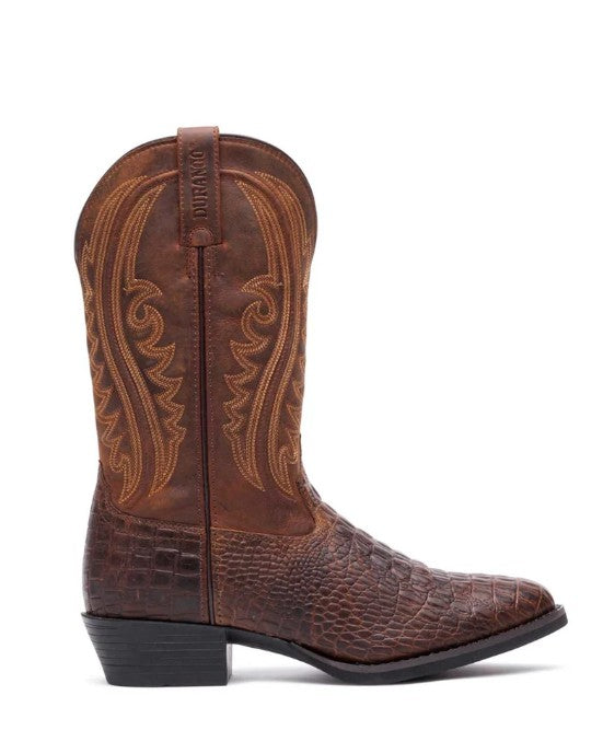 Durango DDB0532 Men's Shyloh Western Boots in Cigar Croco Trail Brown