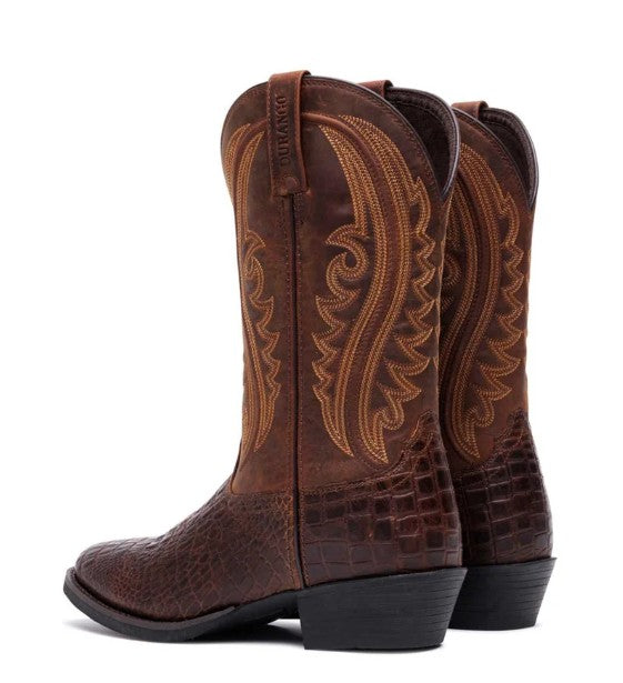 Durango DDB0532 Men's Shyloh Western Boots in Cigar Croco Trail Brown