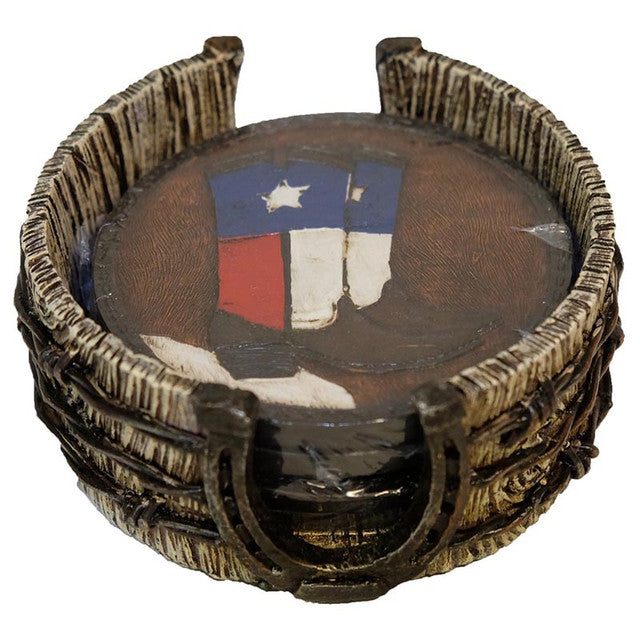 Western Express DEC-15153 Texas Boots Coasters