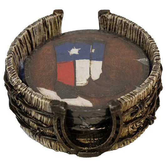 Western Express DEC-15153 Texas Boots Coasters