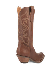 Load image into Gallery viewer, Dingo Out West Smooth Brown DI920 Ladies Cowboy Boot
