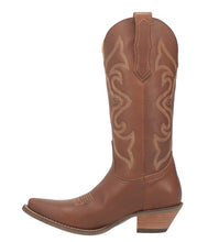 Load image into Gallery viewer, Dingo Out West Smooth Brown DI920 Ladies Cowboy Boot
