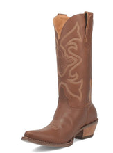 Load image into Gallery viewer, Dingo Out West Smooth Brown DI920 Ladies Cowboy Boot
