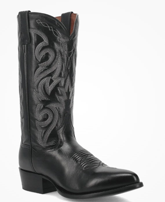 Dan Post Milwaukee Black DP2110J J Toe Mens Western Cowboy Boots Black