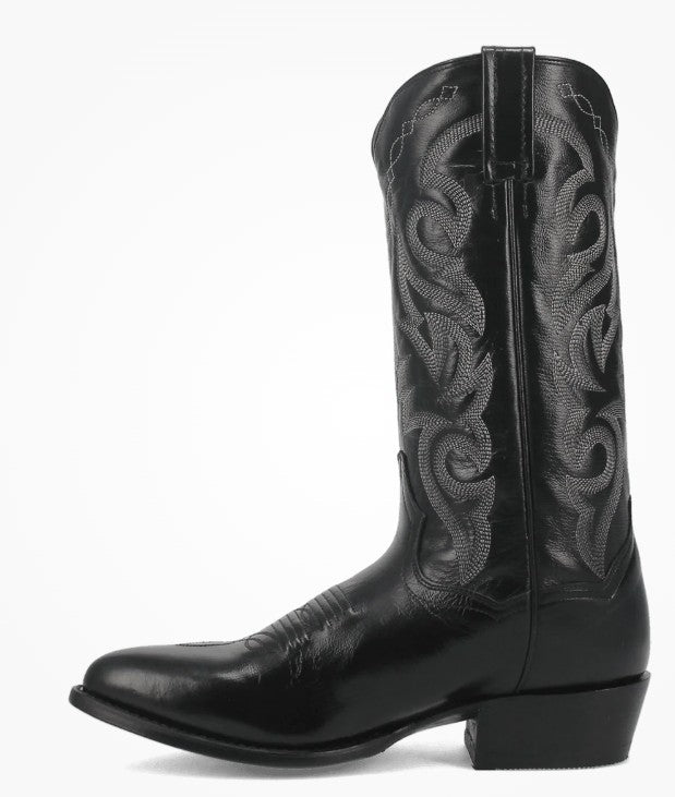 Dan Post Milwaukee Black DP2110J J Toe Mens Western Cowboy Boots Black