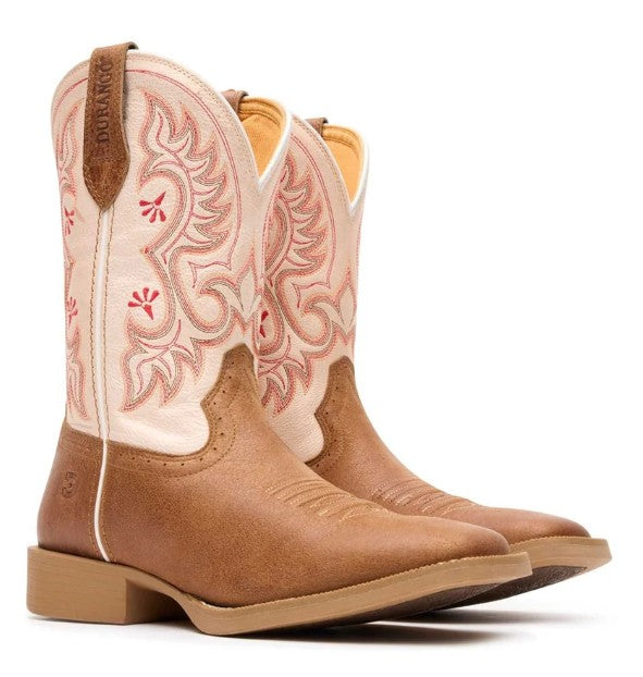 Durango DRD0482 Shyloh Women's Western Boots in Tan Metallic Peach