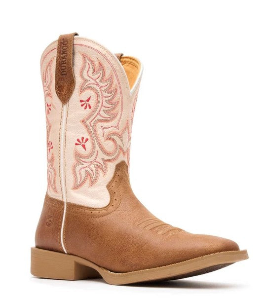 Durango DRD0482 Shyloh Women's Western Boots in Tan Metallic Peach