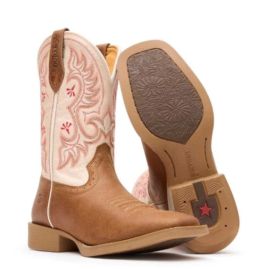 Durango DRD0482 Shyloh Women's Western Boots in Tan Metallic Peach