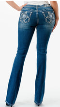 Load image into Gallery viewer, Grace Jeans Big Star Embroidery Mid Rise Bootcut Jeans EBS667
