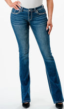 Load image into Gallery viewer, Grace Jeans Big Star Embroidery Mid Rise Bootcut Jeans EBS667
