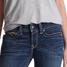 Load image into Gallery viewer, Ariat Ladies R.E.A.L. Mid Rise Icon Stackable Straight Leg Jeans 10017216
