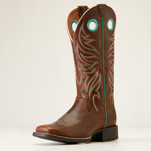 Load image into Gallery viewer, Ariat Ladies 10017390 Round Up Ryder Western Boots in Sassy Brown
