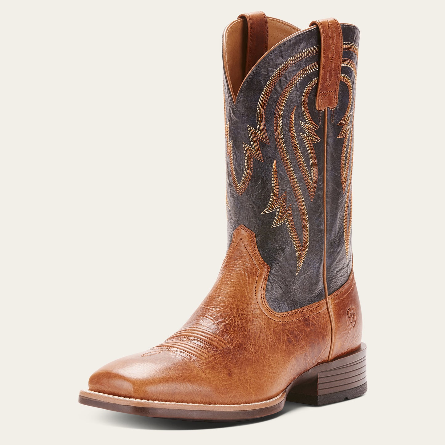 Ariat Mens 10025166 Plano Cowboy Boots in Gingersnap/Army Blue