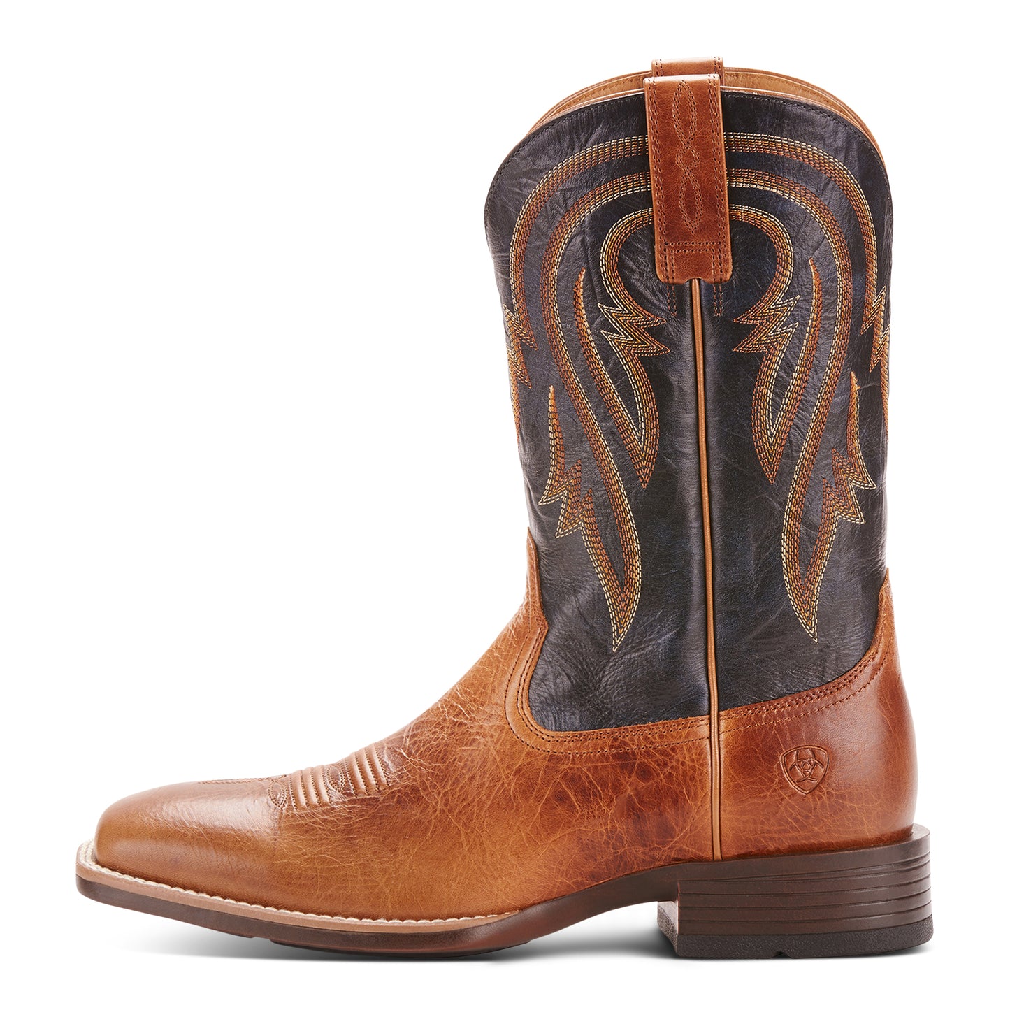 Ariat Mens 10025166 Plano Cowboy Boots in Gingersnap/Army Blue