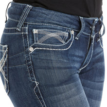 Load image into Gallery viewer, Ariat Ladies 10024300 R.E.A.L. Mid Rise Stretch Ivy Stackable Straight Leg Jeans
