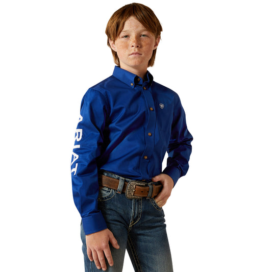 Ariat Youth Team Logo Twill Classic Fit Shirt 10030164