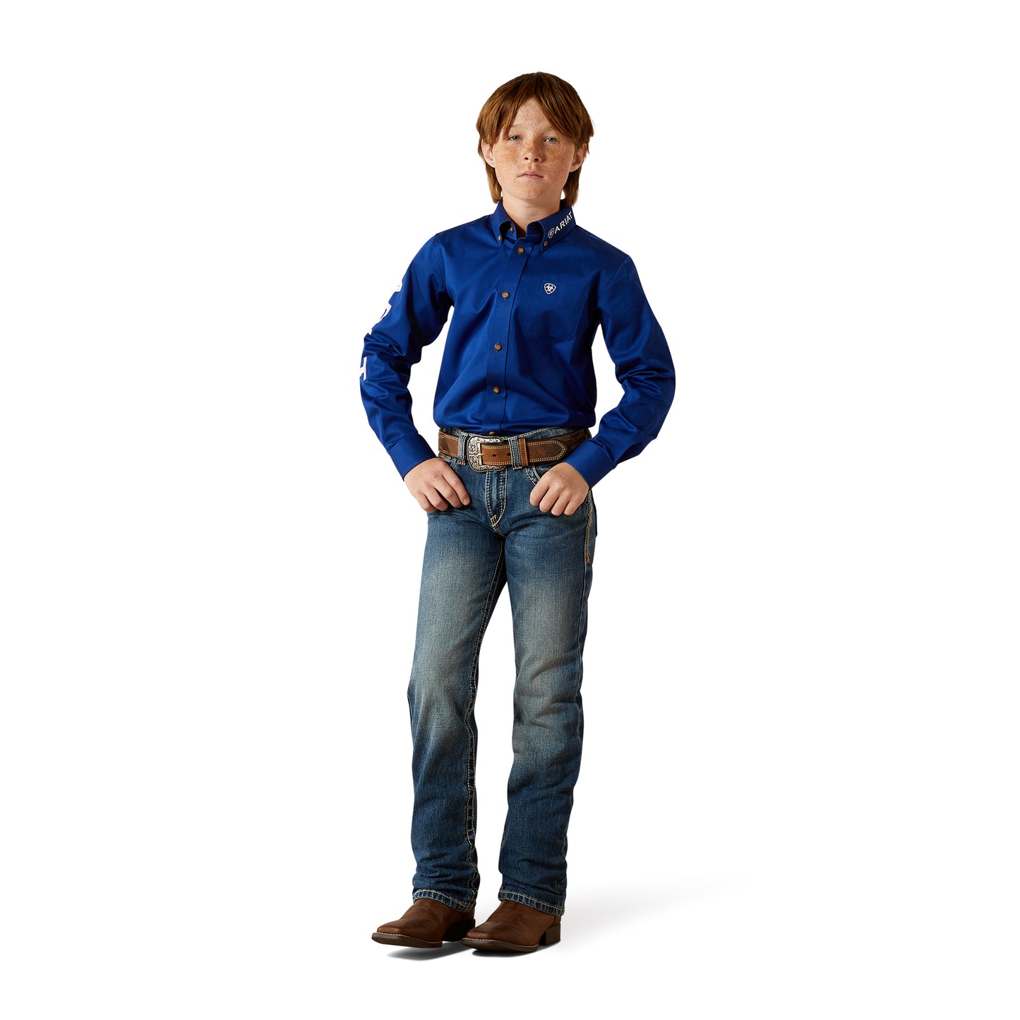 Ariat Youth Team Logo Twill Classic Fit Shirt 10030164