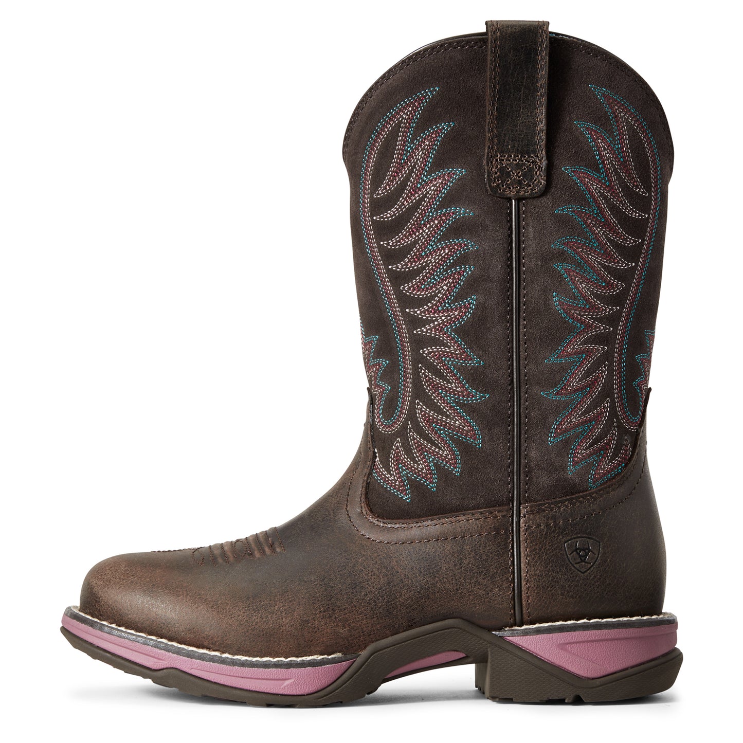 Ariat Ladies 10029510 Anthem Round Toe Western Boots in Acorn Fudge