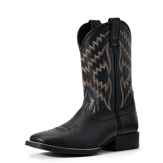 Ariat KIDS' Youth Tycoon in Bear Black Western Boots 10029627