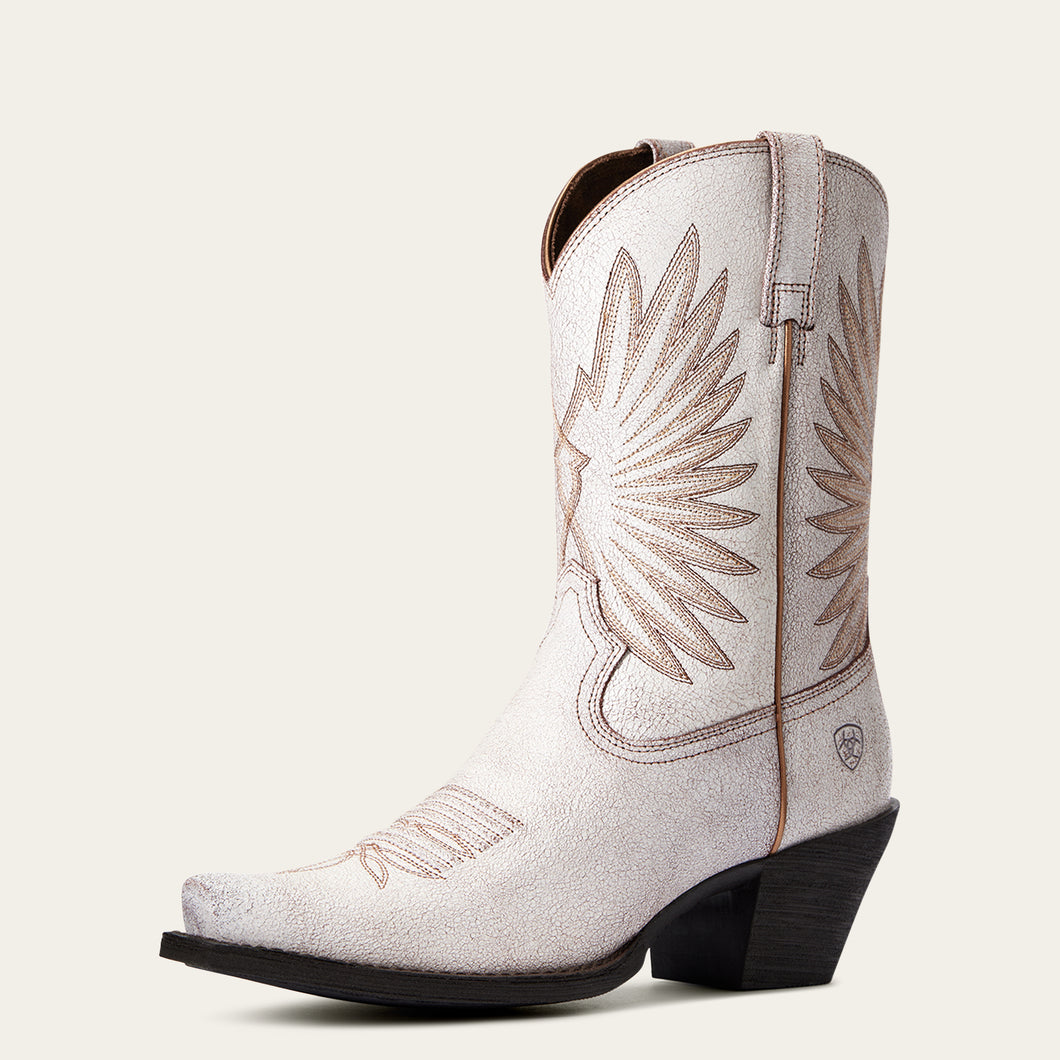 Ariat Ladies 10033887 Goldie in Distressed White Western Boots