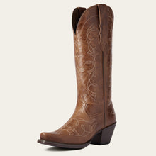 Load image into Gallery viewer, Ariat Ladies 10038313 Heritage D Toe StretchFit Cowboy Boots in Dark Tan
