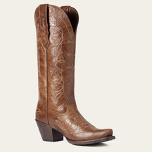 Load image into Gallery viewer, Ariat Ladies 10038313 Heritage D Toe StretchFit Cowboy Boots in Dark Tan
