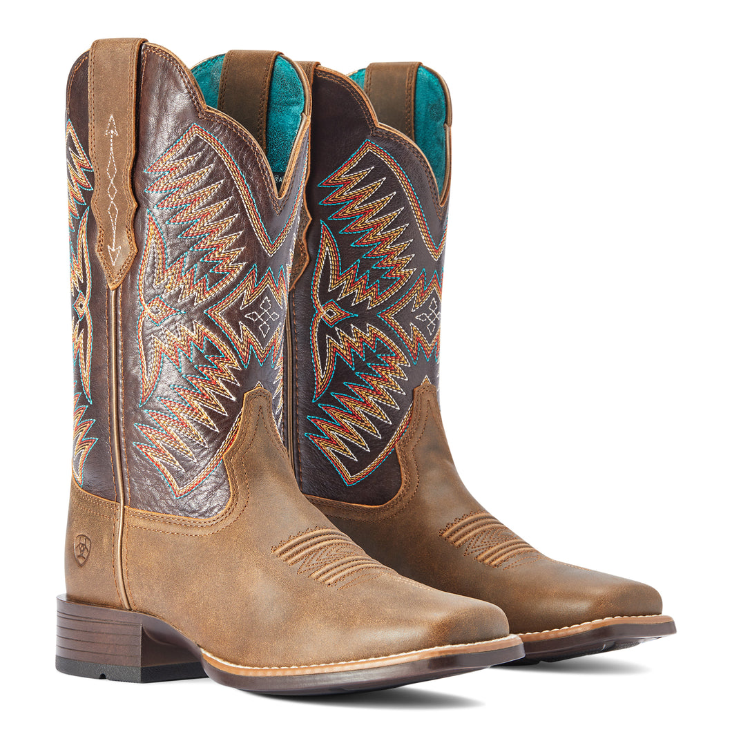 Ariat Ladies 10042386 Odessa StretchFit Western Boots in Fateful Brown