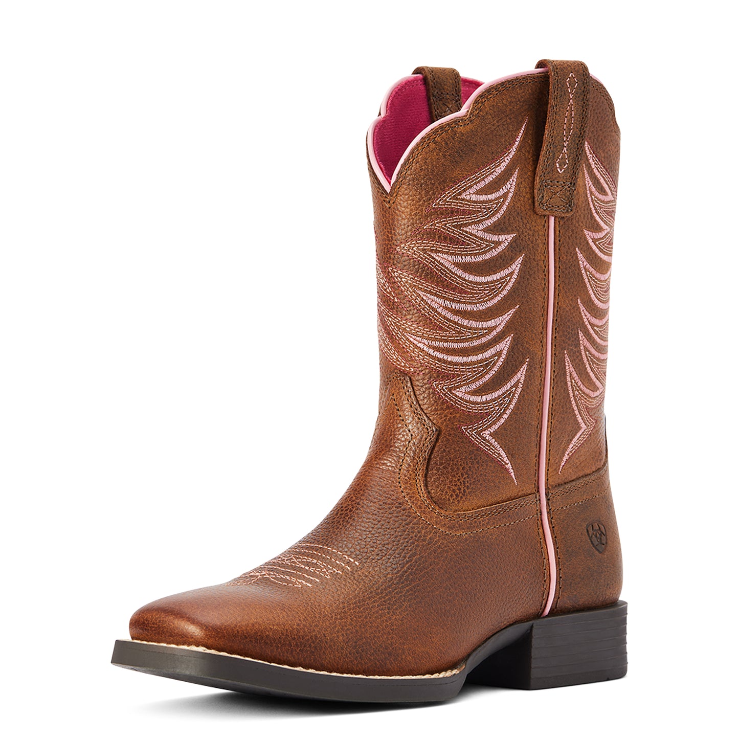 Ariat Youth 10042413 Firecatcher Western Boots in Rowdy Brown