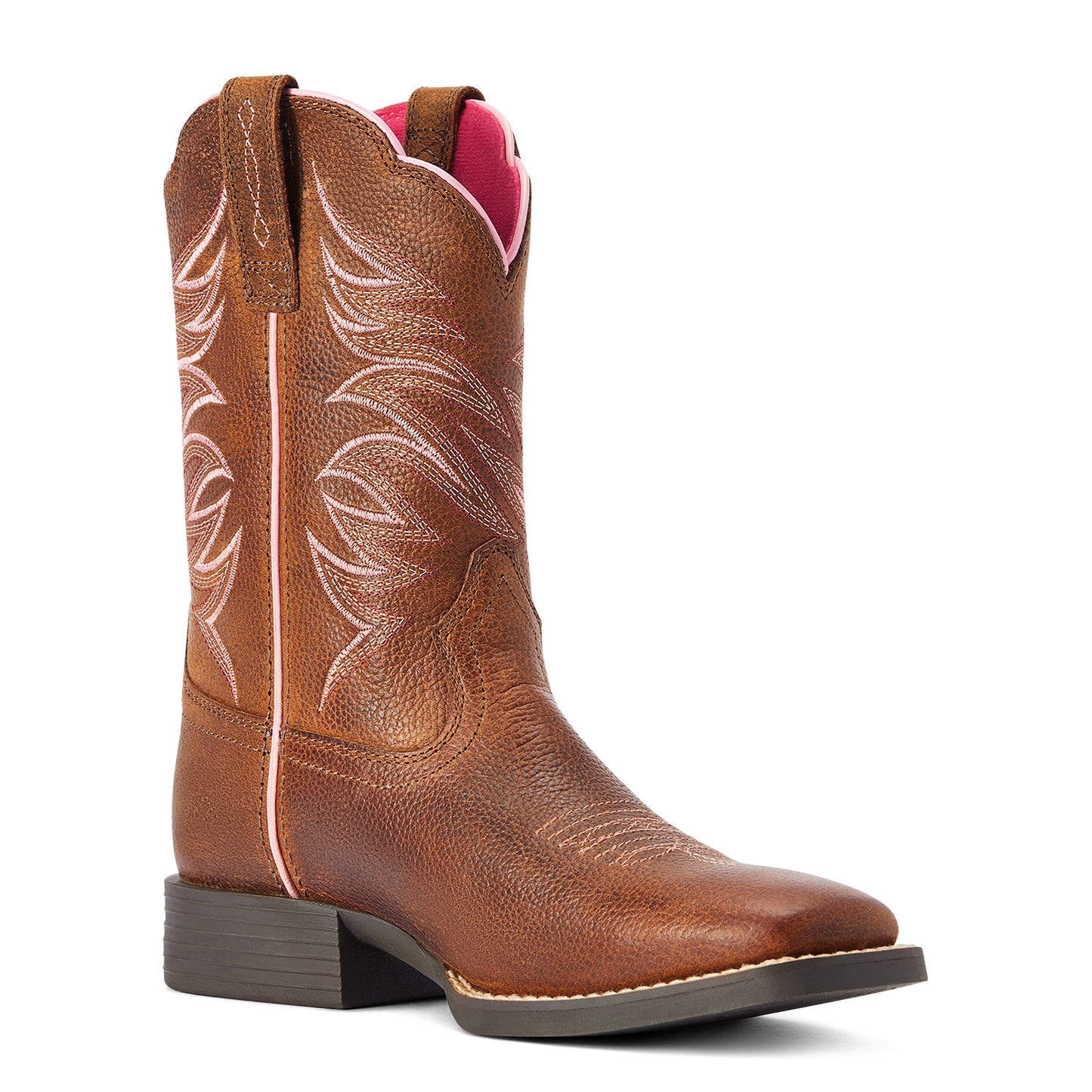 Ariat Youth 10042413 Firecatcher Western Boots in Rowdy Brown