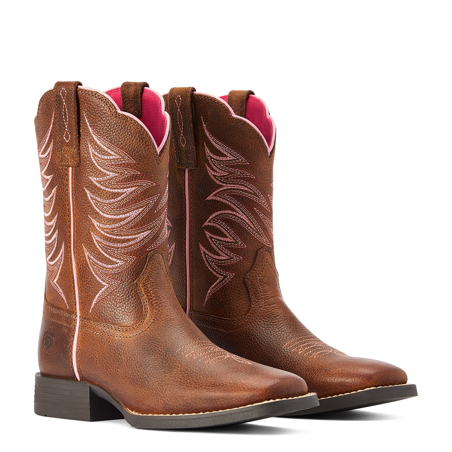 Ariat Youth 10042413 Firecatcher Western Boots in Rowdy Brown