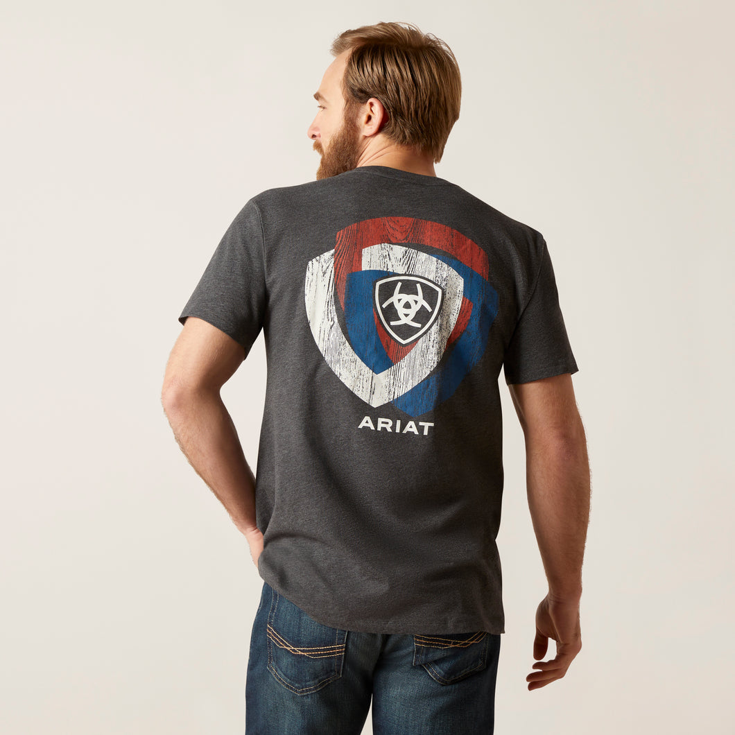 Ariat Mens T-Shirt Wooden Badges T-Shirt 10047646
