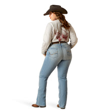 Load image into Gallery viewer, Ariat Ladies 10045360 R.E.AL Perfect Rise Arrow Fit Penelope Boot Cut Jeans in Oklahoma
