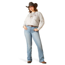 Load image into Gallery viewer, Ariat Ladies 10045360 R.E.AL Perfect Rise Arrow Fit Penelope Boot Cut Jeans in Oklahoma
