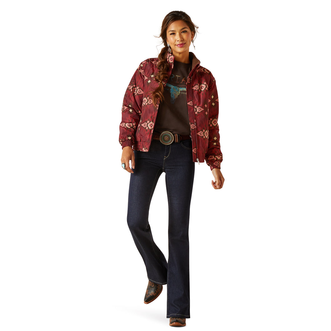 Ariat Ladies 10046428 Western Stable Jacket with Alamo Print