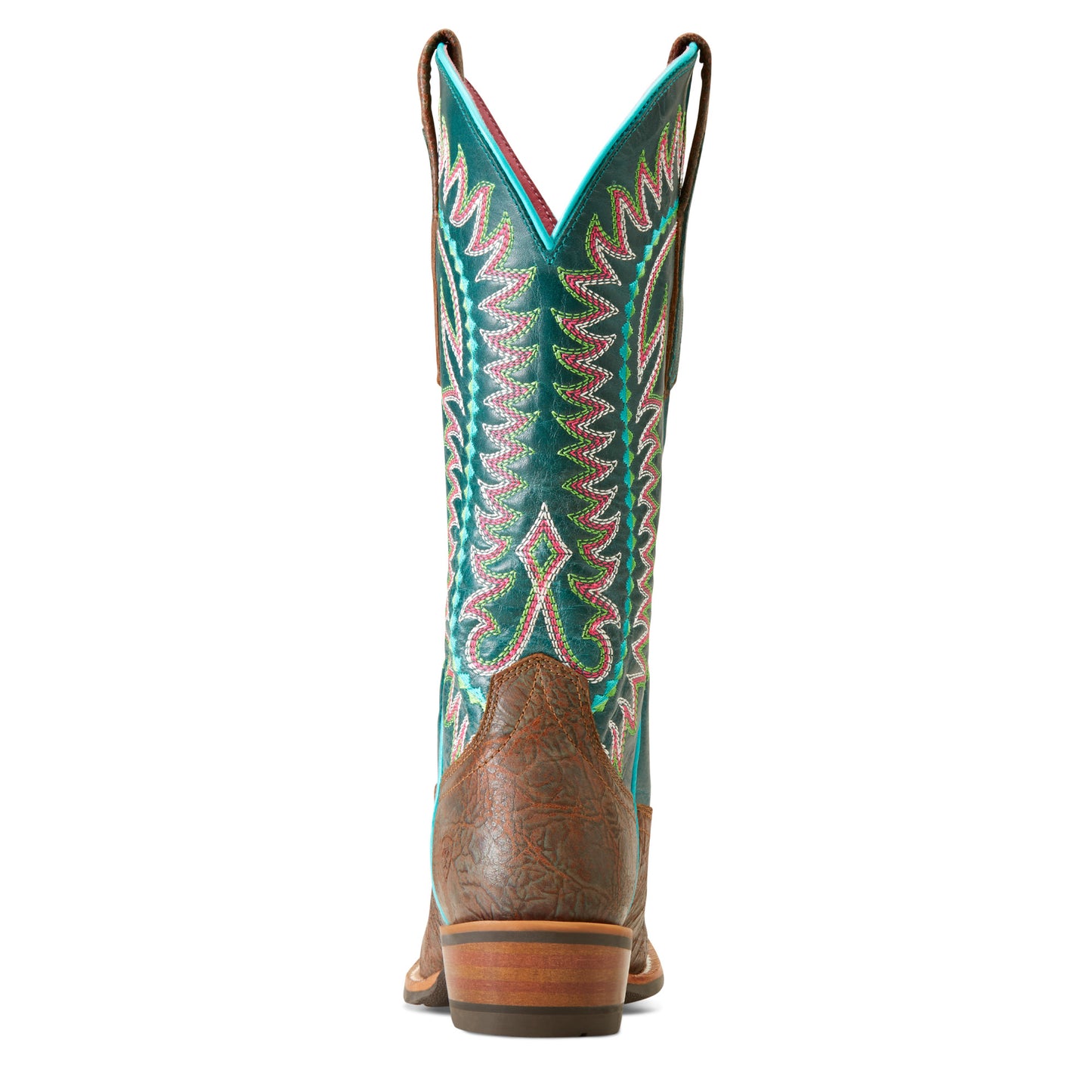 Ariat Ladies 10047048 Derby Monroe Western Boots in Shore Tan and Turquoise Nights