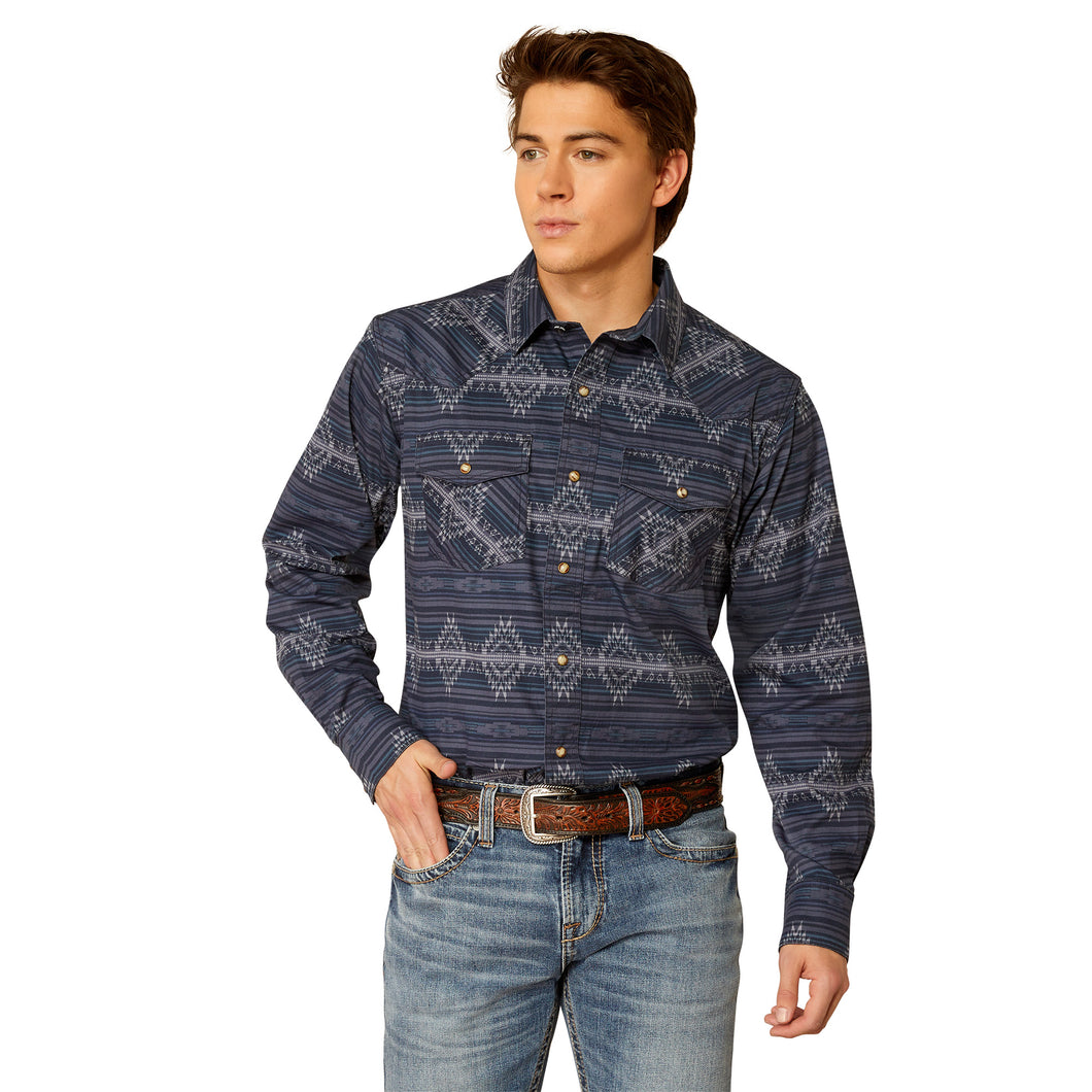 Ariat Mens Haze Retro Snap Long Sleeved Shirt 10052324