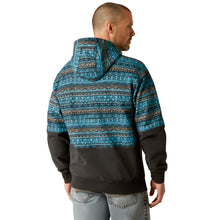 Load image into Gallery viewer, Ariat Mens Aztec Inspired Hoodie Turquoise 10052450
