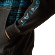 Load image into Gallery viewer, Ariat Mens Aztec Inspired Hoodie Turquoise 10052450
