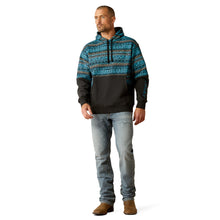 Load image into Gallery viewer, Ariat Mens Aztec Inspired Hoodie Turquoise 10052450
