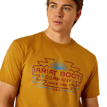 Load image into Gallery viewer, Ariat Mens T-Shirt Amigo T-Shirt in Harvest Gold 10052506
