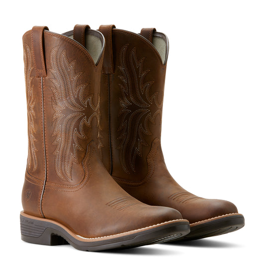 Ariat Mens 10053576 Ridgeback Round Toe Cowboy Boots in Distressed Tan