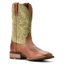 Load image into Gallery viewer, Ariat Mens 10053630 Slingshot Cowboy Boots in Dark Tan/Easy Green
