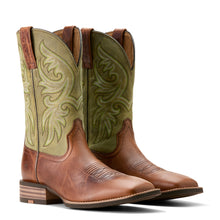 Load image into Gallery viewer, Ariat Mens 10053630 Slingshot Cowboy Boots in Dark Tan/Easy Green
