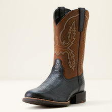 Load image into Gallery viewer, Ariat Mens 10053659 Sport Stratten in Black and Hawthorn Chestnut
