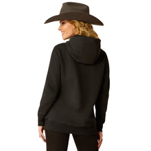 Load image into Gallery viewer, Ariat Ladies 10051999 Steer Stitch Hoodie in Black
