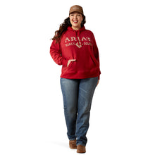 Load image into Gallery viewer, Ariat Ladies 10052410 Ranch Goods Hoodie in Rio Red
