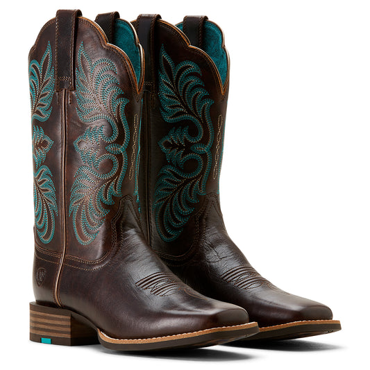 Ariat Ladies 10053606 Gillette Western Boots in Arizona Brown/Marble Brown