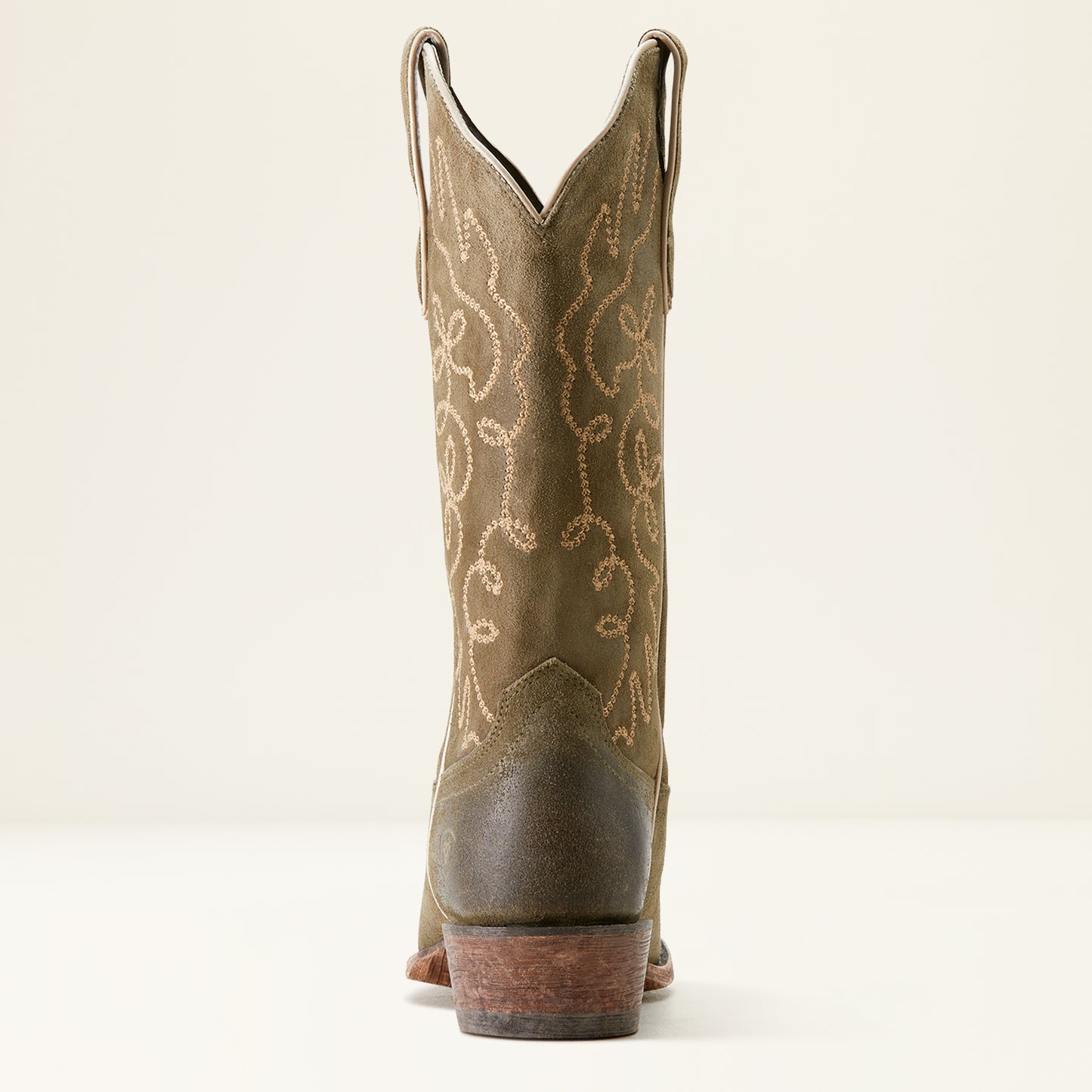 Ariat Ladies 10053792 Jukebox Cowboy Boots in Soft Olive Suede