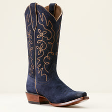 Load image into Gallery viewer, Ariat Ladies 10053793 Jukebox Cowboy Boots in Polo Blue Suede
